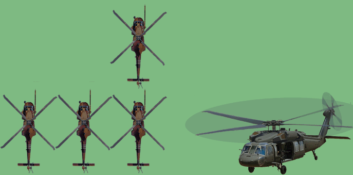 4 śmigłowce  S-70i Black Hawk