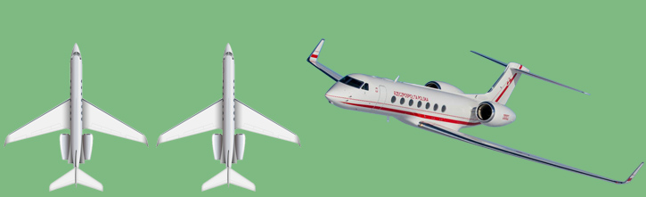 2 samoloty typu Gulfstream G550