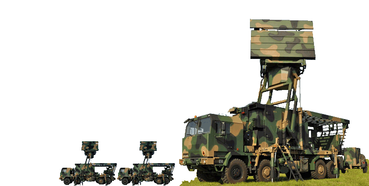 2 mobilne stacje radiolokacyjne średniego zasięgu NUR-15M (TRS-15M) Odra